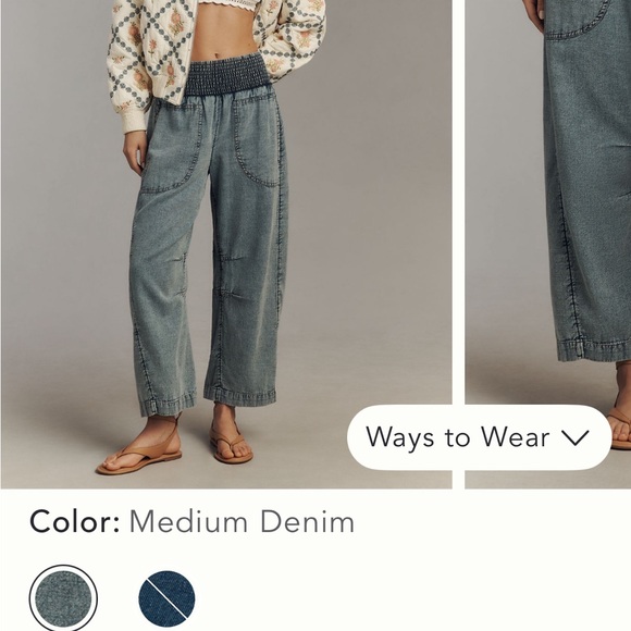 J. Jill | Burnt Orange High Ruse Cropped Cuffed Pants | Sz 10 - Picture 3 of 8